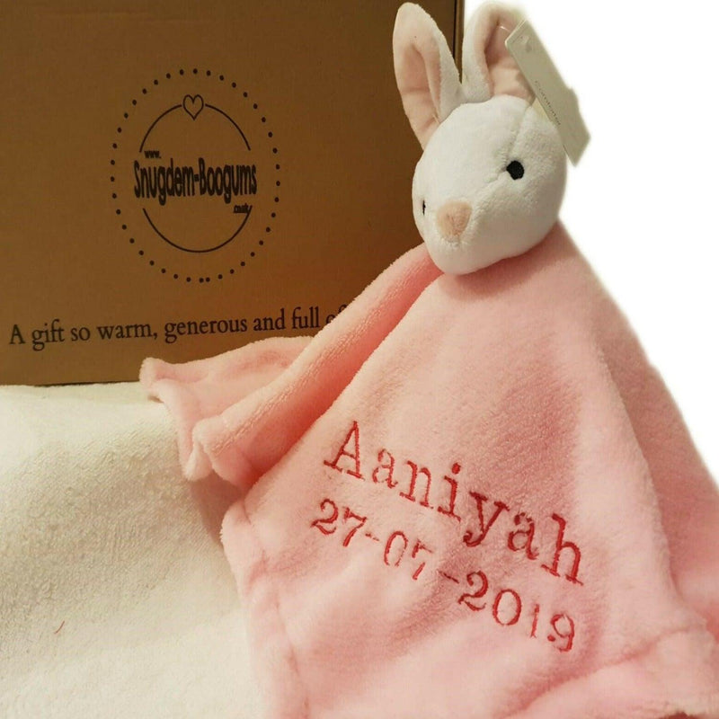 personalised pink bunny