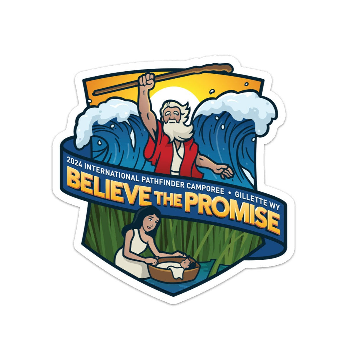 Believe The Promise Camporee 2024 Sticker Pinfinder