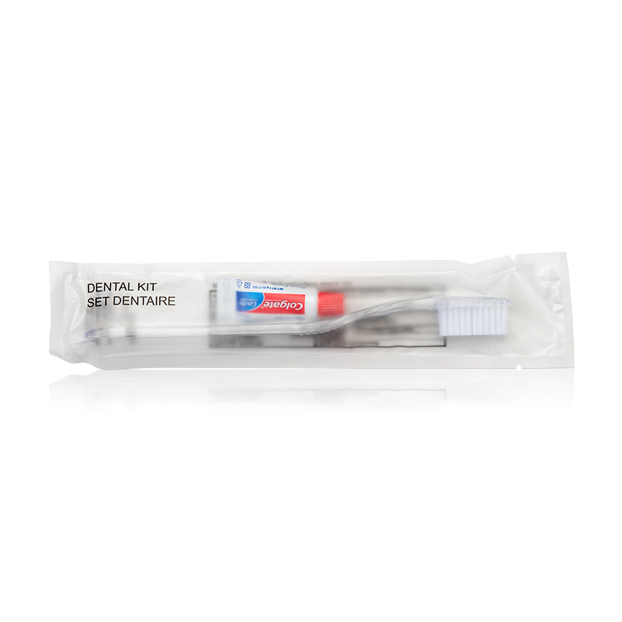 ECO amenities Kit de cepillo de dientes de viaje, cepillo de dientes manual  desechable con pasta de dientes, en caja de papel envuelta