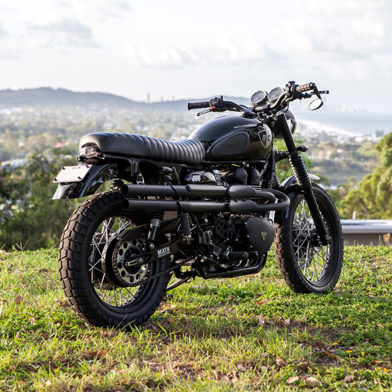 British Customs X Death Collective Triumph Scrambler