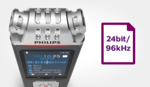 Philips DVT8110 24 bit 96Khz quality recording