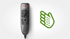 Philips SpeechOne Remote Control Ergonomic Design