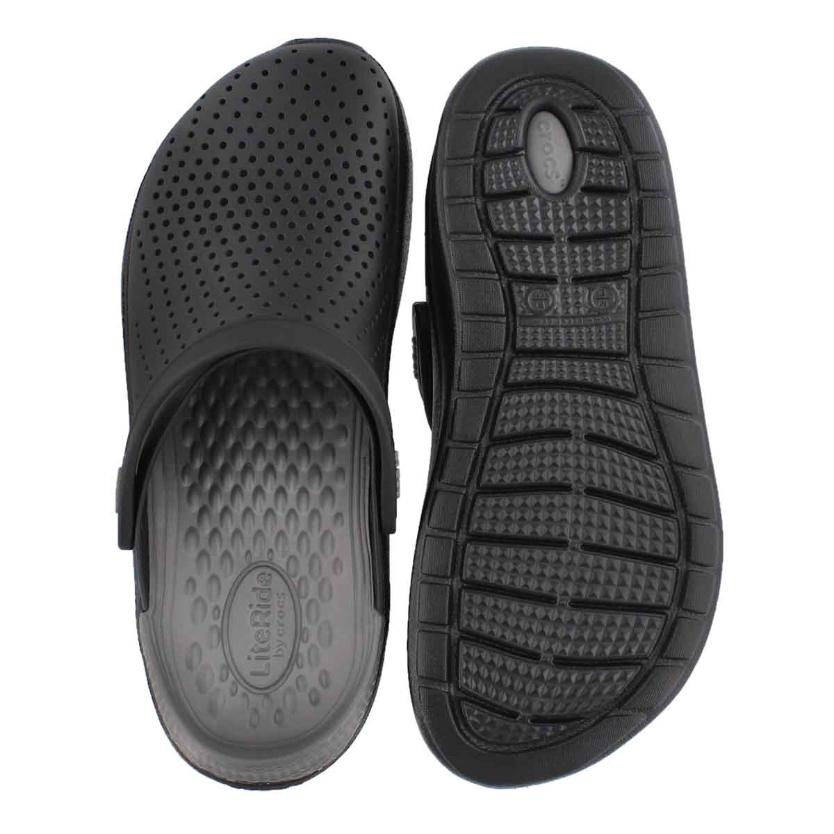Crocs literide Lite Ride Relaxed Fit Clog Shoes Sandals Black 204592-0 ...