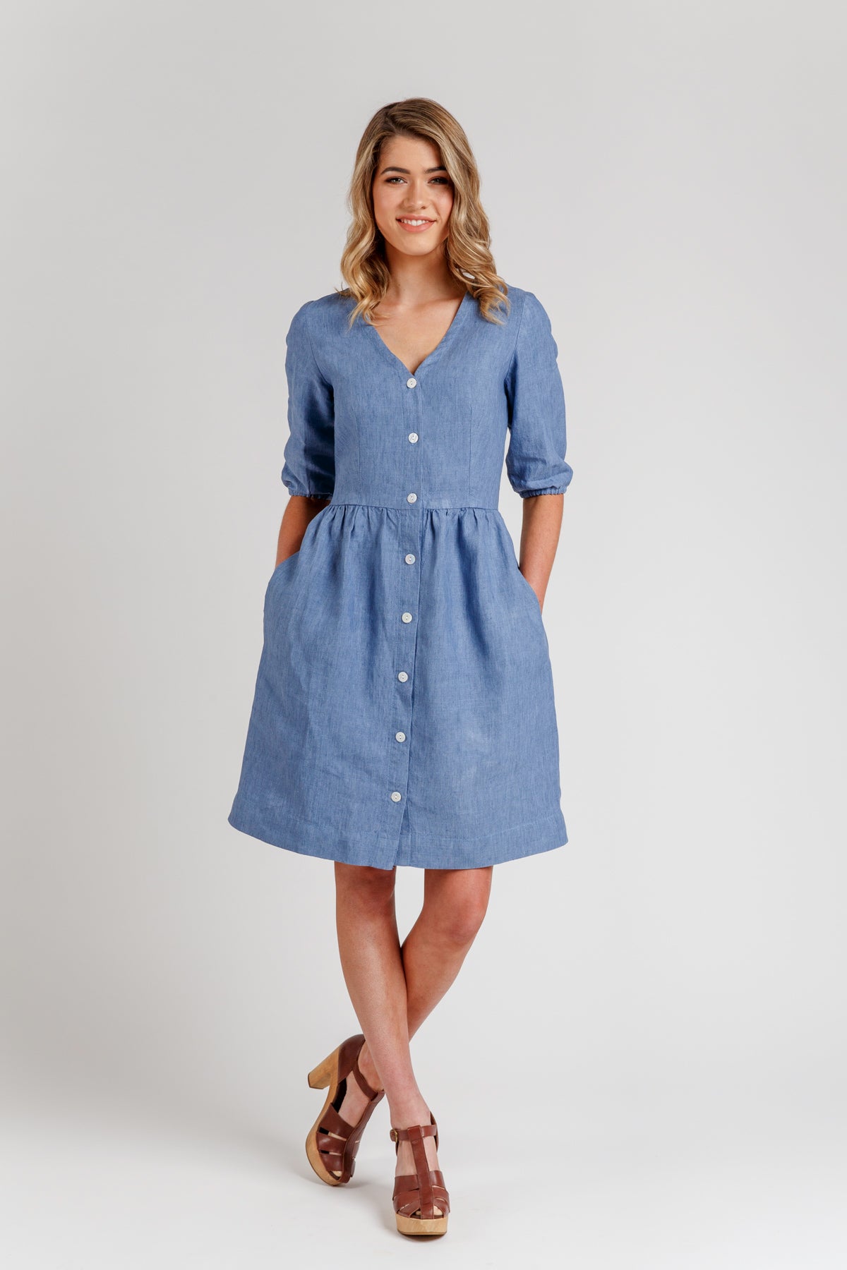 denim blouse shirt dress