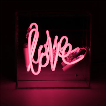 Love Wins' Glass Neon Sign