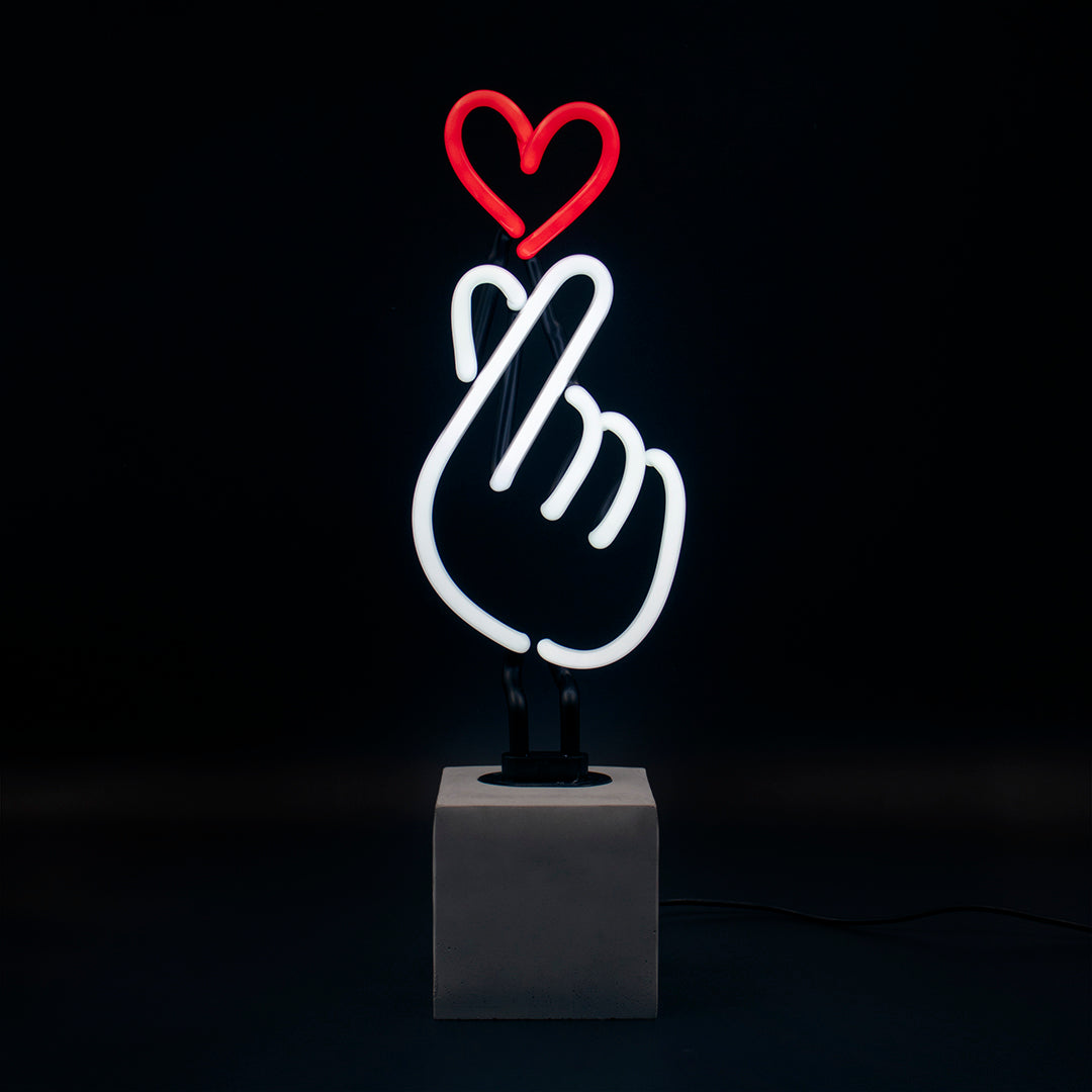 Neon 'Finger Heart' Sign – Locomocean USA