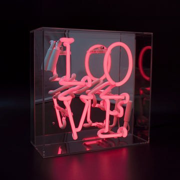 Love Wins' Glass Neon Sign