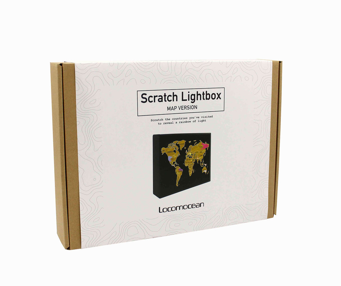 Onbepaald Met opzet Winderig Scratch Lightbox - Map Version – Locomocean USA