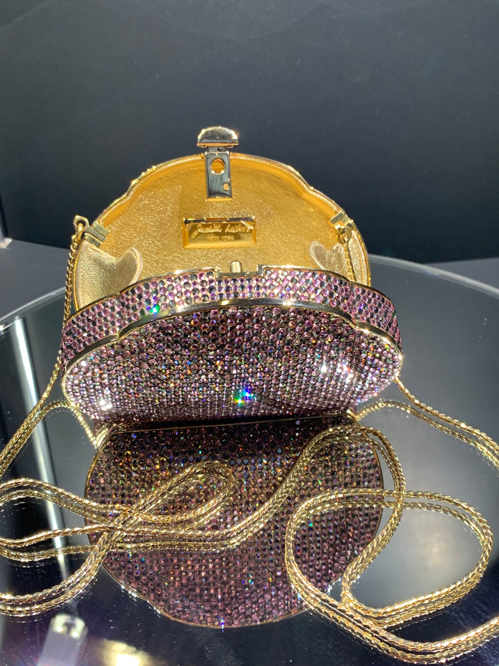 Peony Splendid Crystal Minaudière Handbag by Judith Leiber - Howard's DC