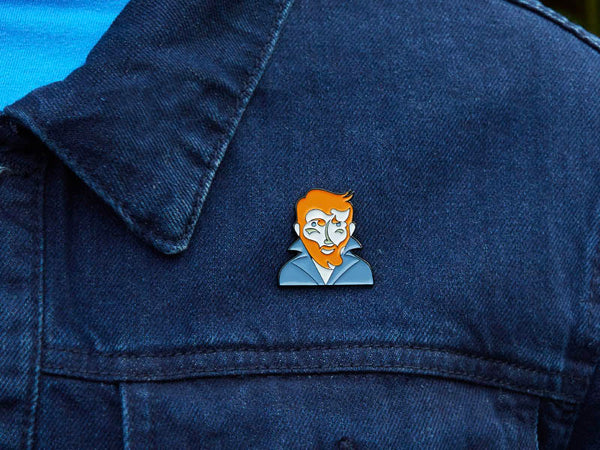 Fun fashion accessories -artist enamel pins by ChattyFeet