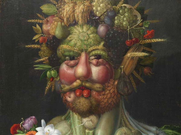 Funny Paintings - Fruit Portrait - Vertumnus