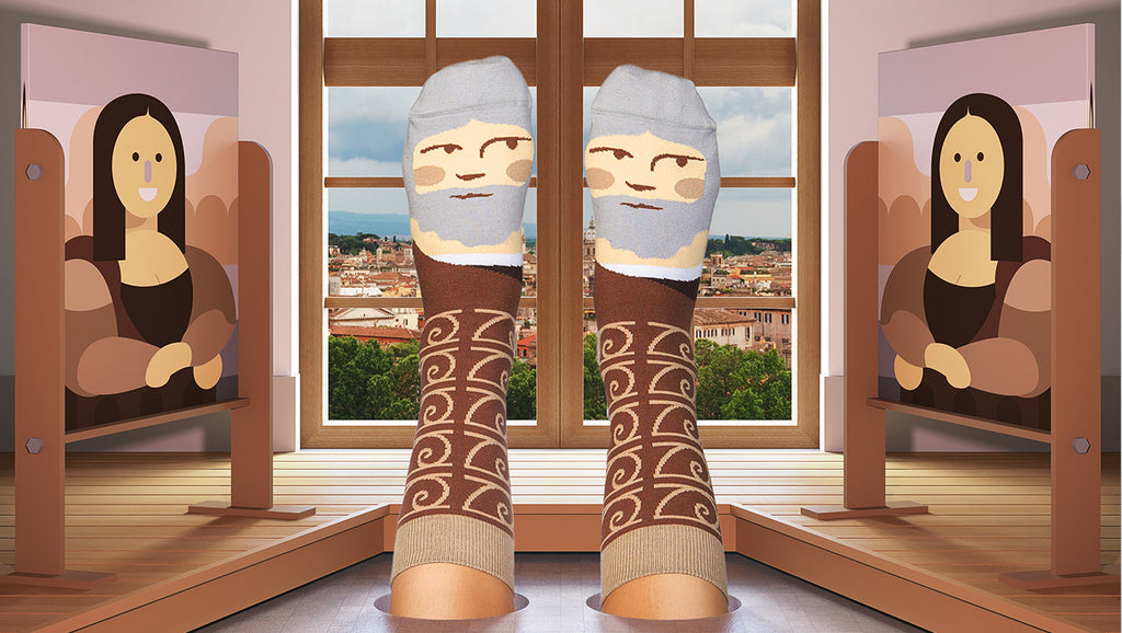 Funny Birthday Gifts - Leonardo Socks