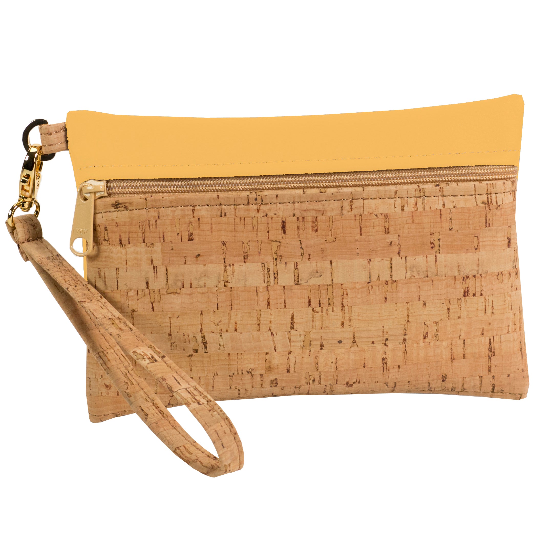 BE READY | Wristlet | Rustic Cork + Faux Leather – Natalie Therése