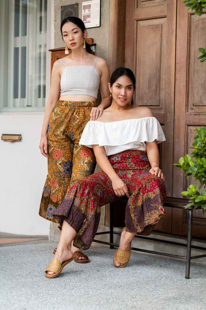 batik with frou pants