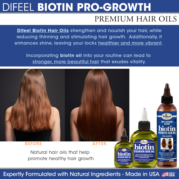 Difeel Biotin Pro Growth Premium Hair Oil 8 oz. | difeel - find your ...