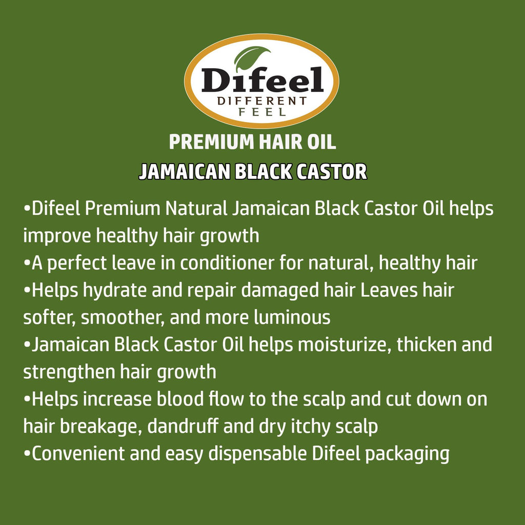 Difeel 99 Natural Premium Hair Oil Jamaican Black Castor Oil 778 O