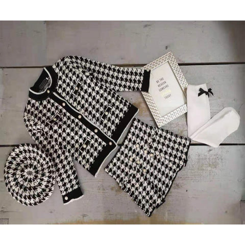 Houndstooth Babe Short Set – GitiOnline