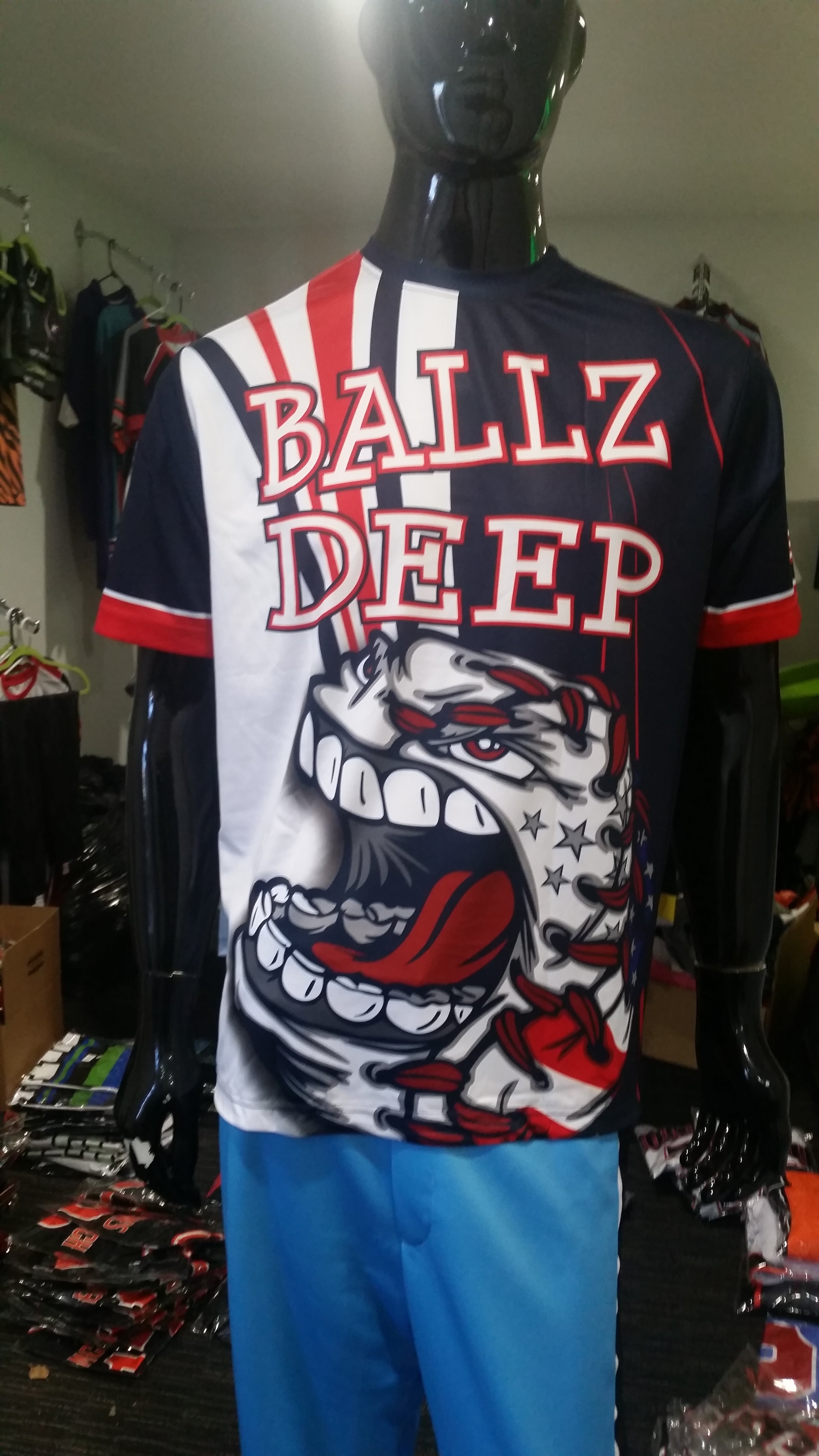 Ballz Deep - Custom Full-Dye Jersey - Dirty Sports Wear