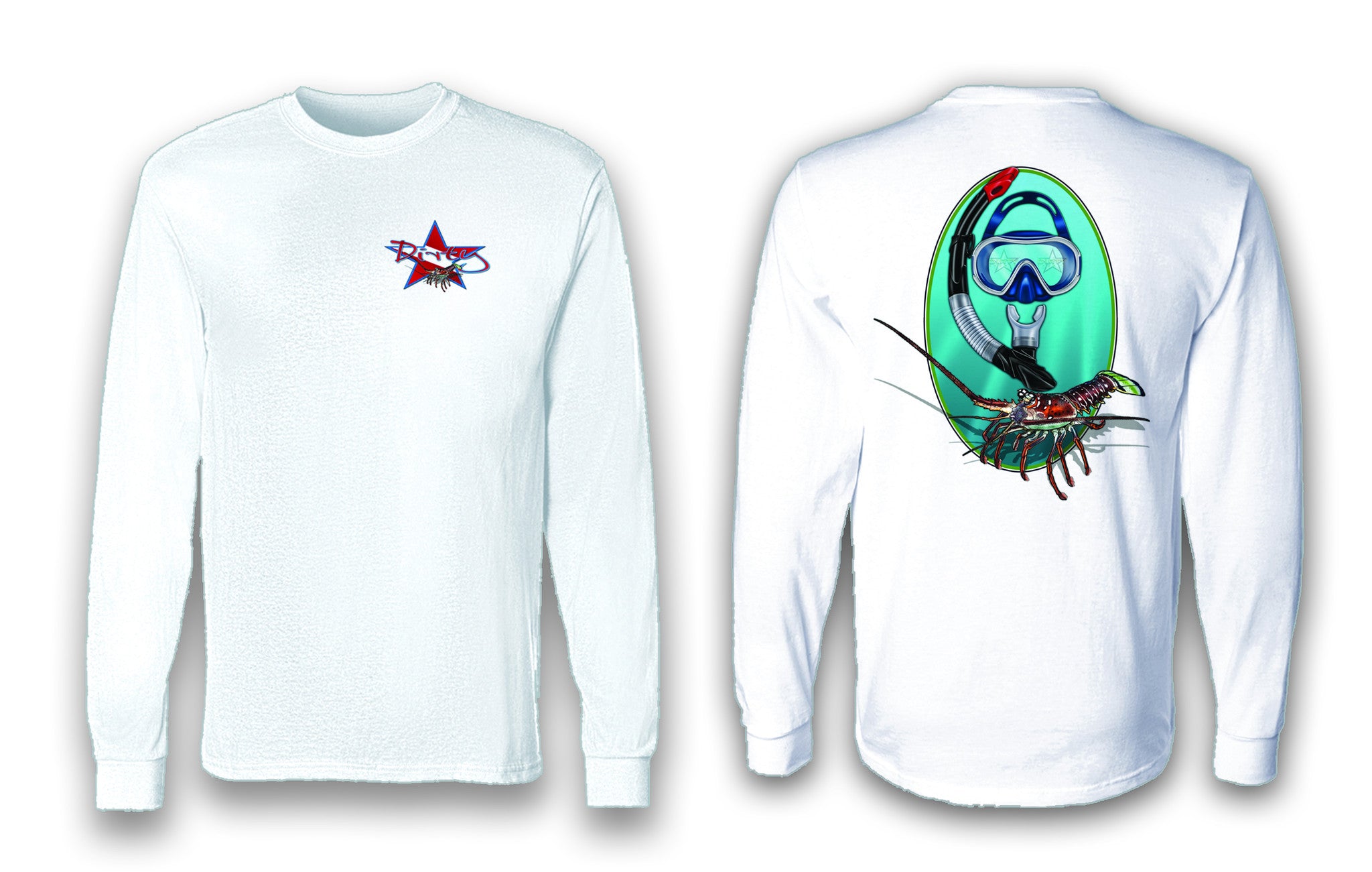 Spiny Lobster - Long Sleeve Polyester Fishing Shirt - Dirty Sports Wear