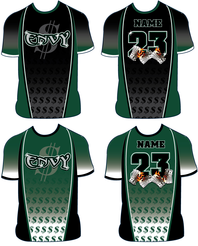 Sample: Custom Dye Sub Uniform - Envy - Dirty Sports Wear