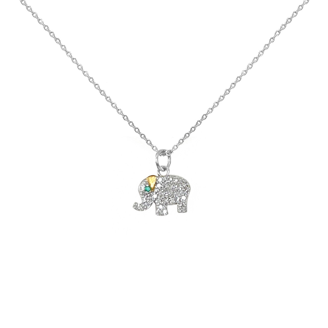 Little Elephant Diamond Necklace