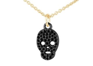 Black Diamond LIttle Skull Necklace