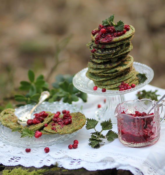 vegan nettle pancakes