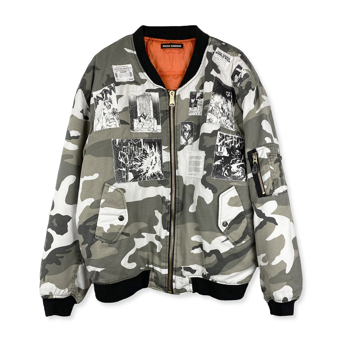 Black and White Neo-Tokyo Bomber Jacket – ROUGH SIMMONS