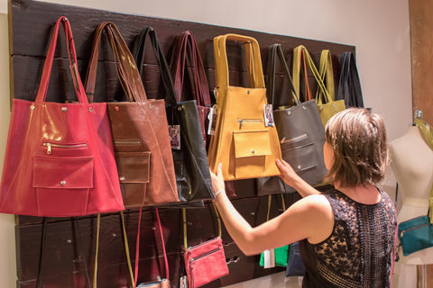 pegboard purse display