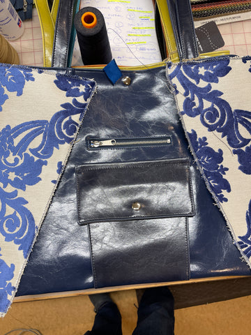 planning out a new metier tote blue velvet