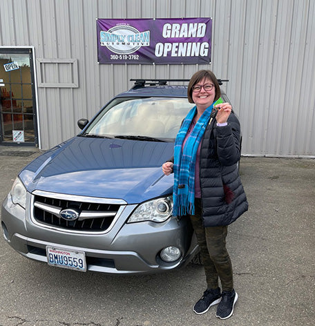 Crystalyn and her Subaru