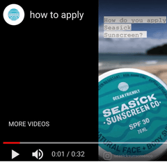 how to apply sunscreen video still shot from youtube
