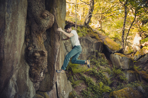 Brad's Arete Presence of Absence Stanton Moor Bouldering Climbing