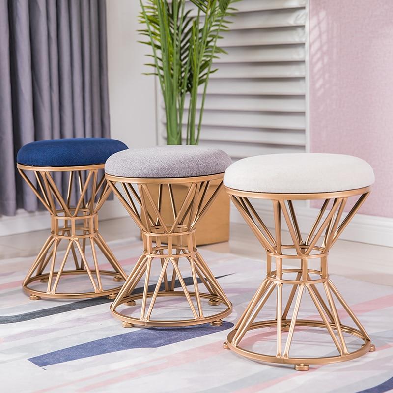 Golden Iron Dressing Makeup Stool