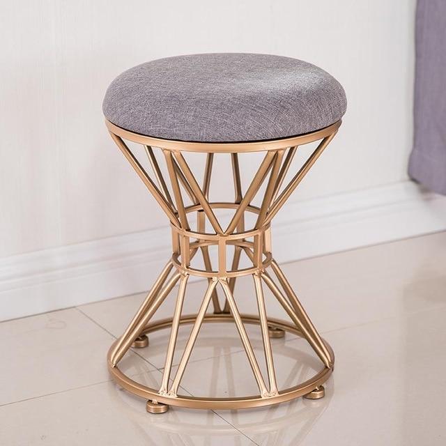 Golden Iron Dressing Makeup Stool