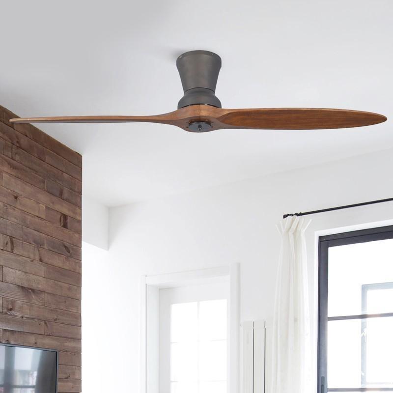 Modern Industrial Led Wooden Ceiling Fan Lamp Index Cove