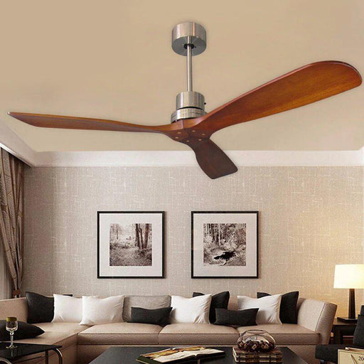 Remote Controlled Wooden Ceiling Fans With Without Lights