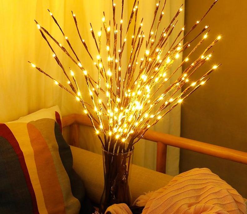 Lights Night Tree 20 Led Branch Vase Romantic Table Led Lamps