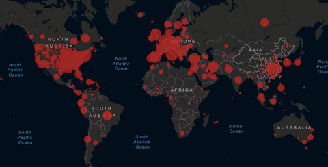 Covid 19 world map