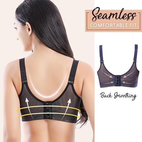 Womens Underwire Super Gather Sports Bra Front Side Buckle Lace Side Chest  Support Yoga Running Vest Strapless Bra Women