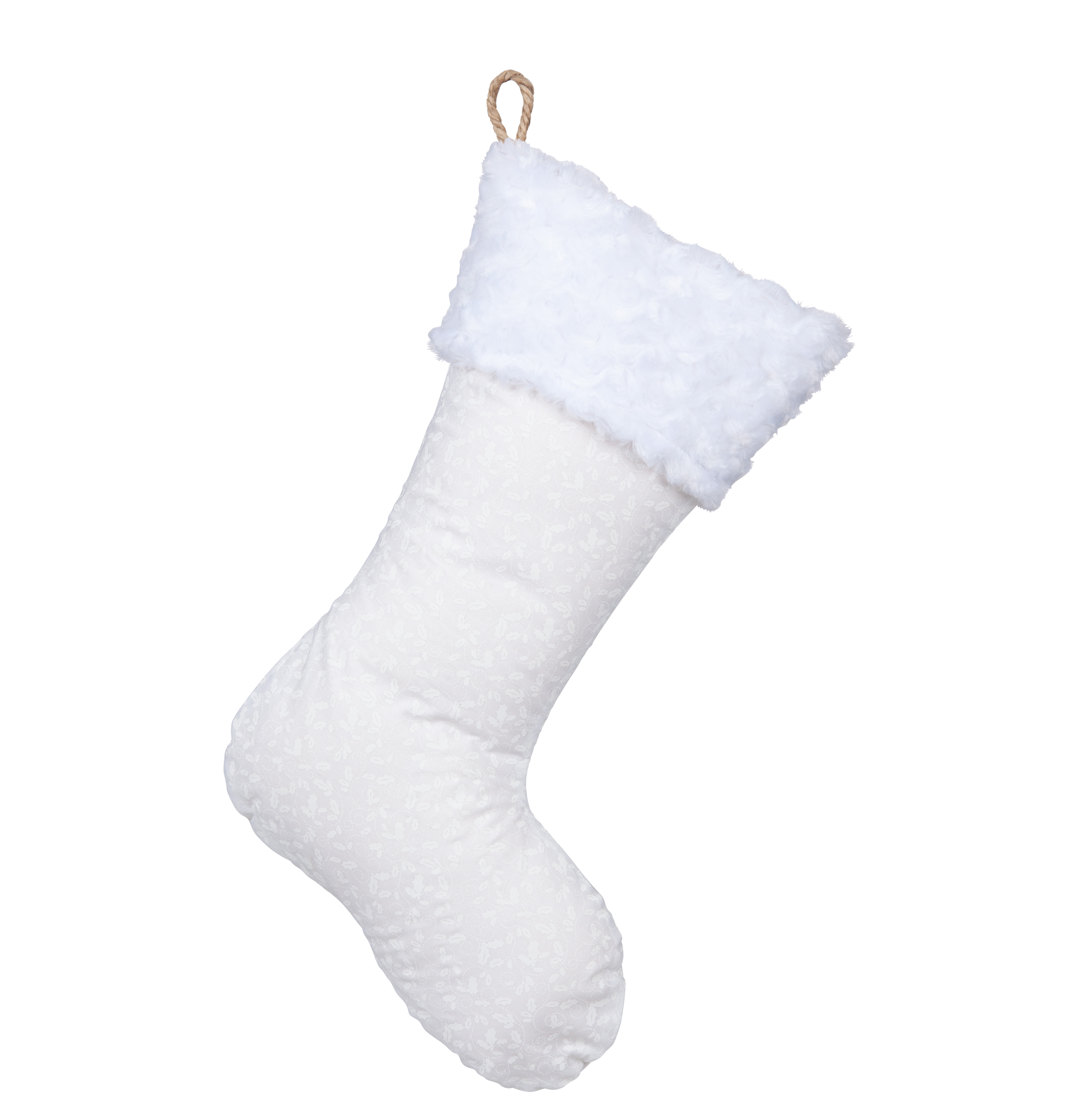 Christmas Stocking with Burlap Accents - Madison C