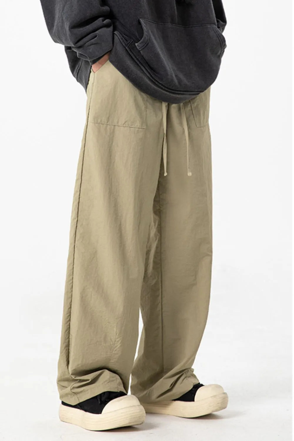 Castlebeard Men's Full Size Drawstring Pants with Pockets Plus Size