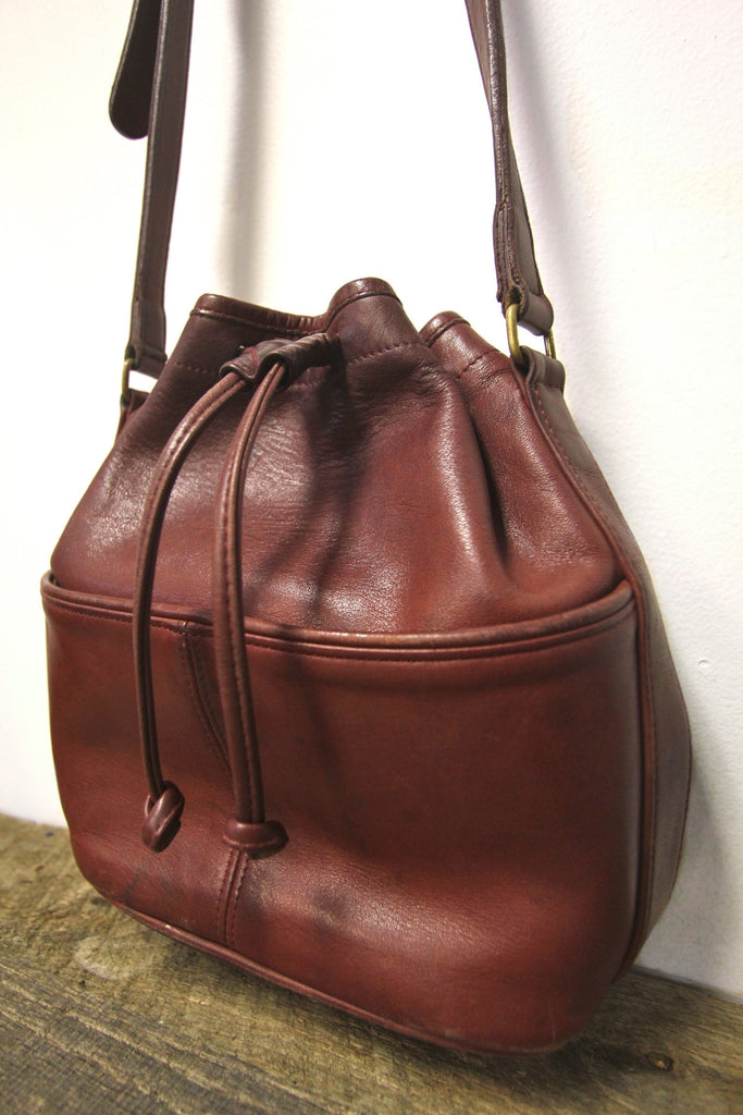 vintage coach bucket bag