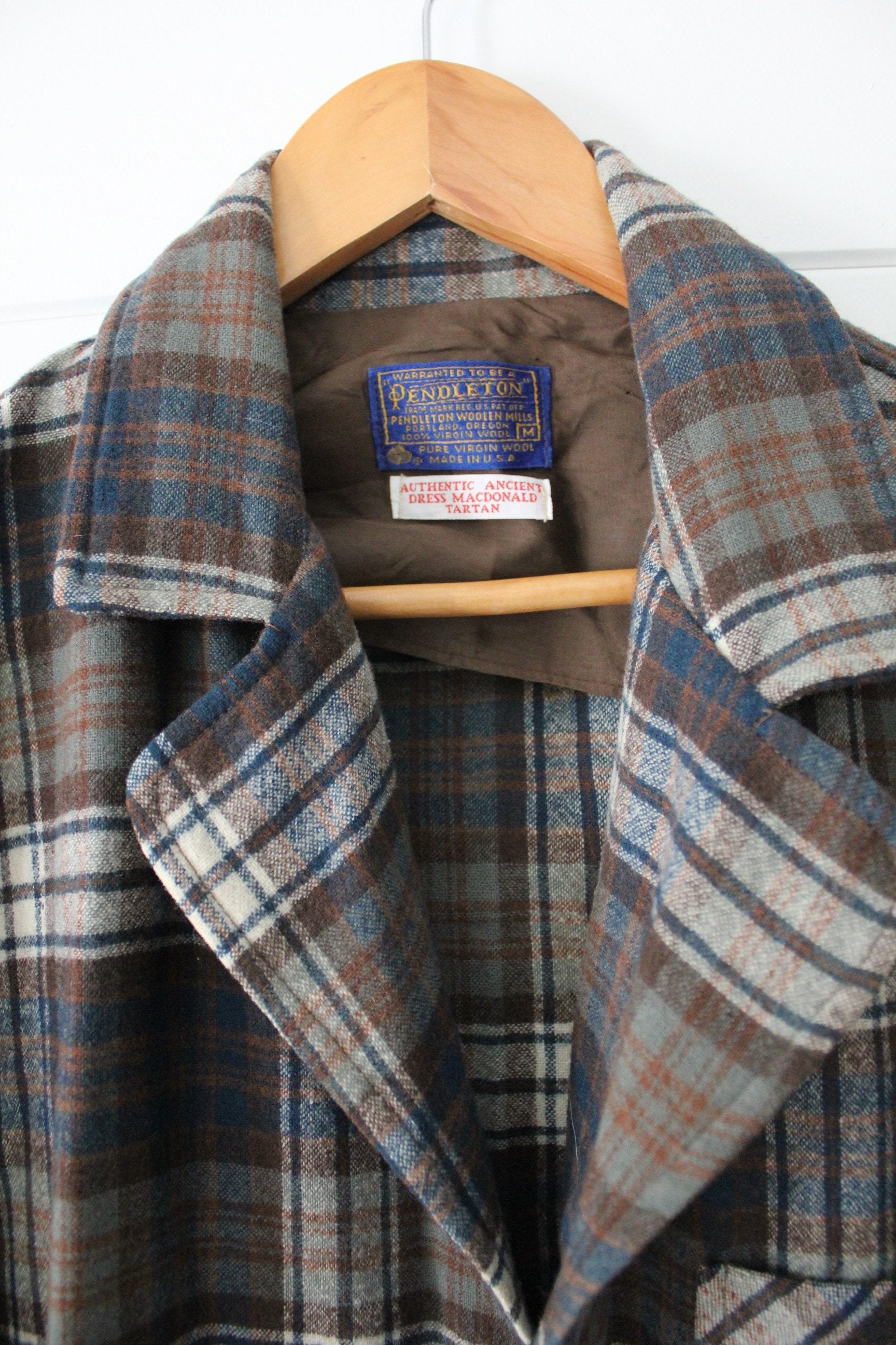 Vintage Pendleton Plaid Shirt - Diamonds & Rust