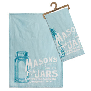Masons Jars Tea Towel - Box of 4 - Countryside Home Decor