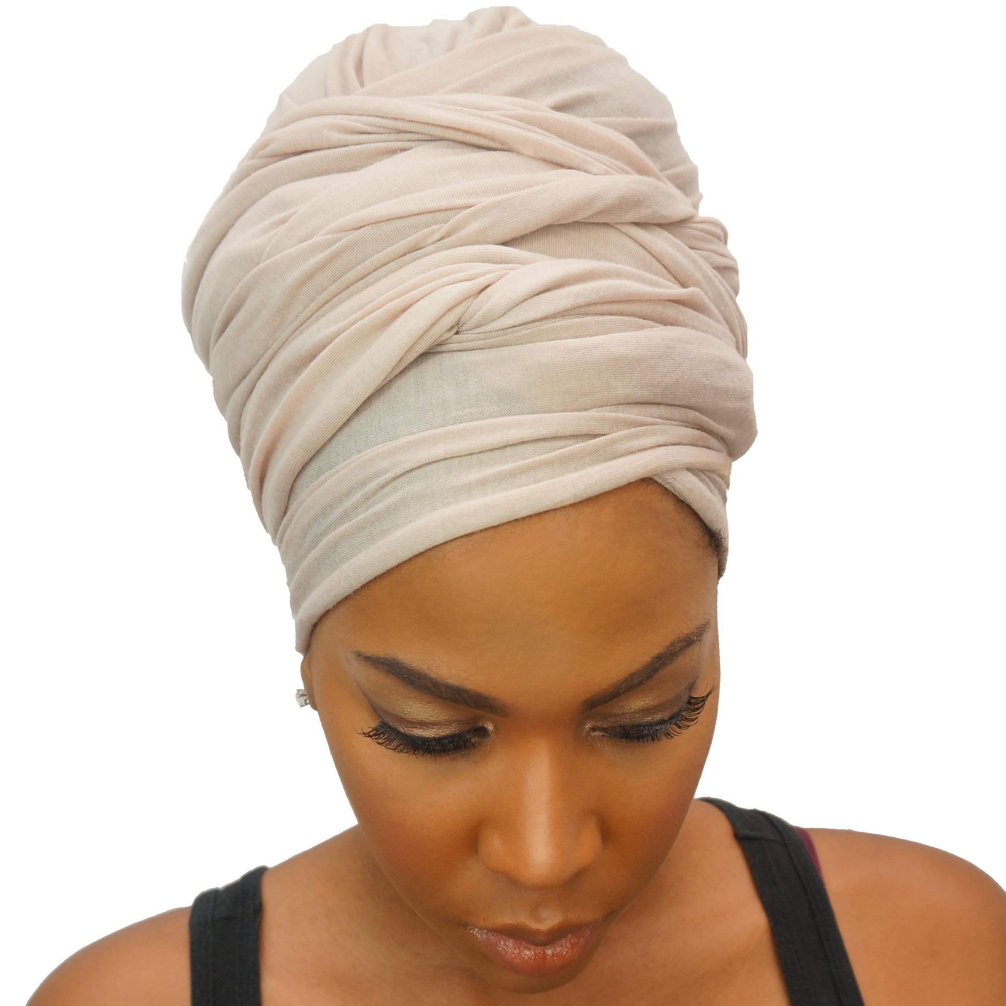 jersey knit head wraps