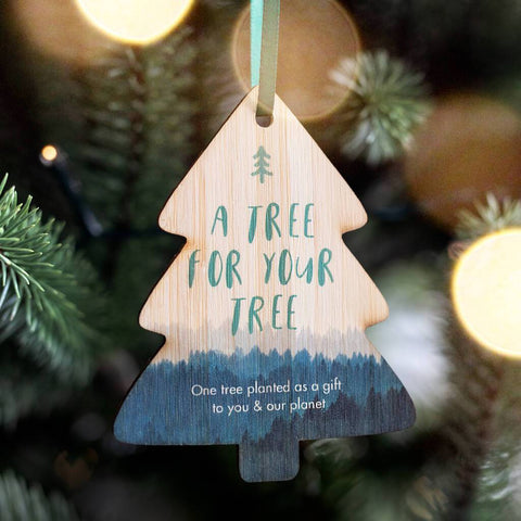 'A Tree for your Tree' Personalised Tree planting Decoration