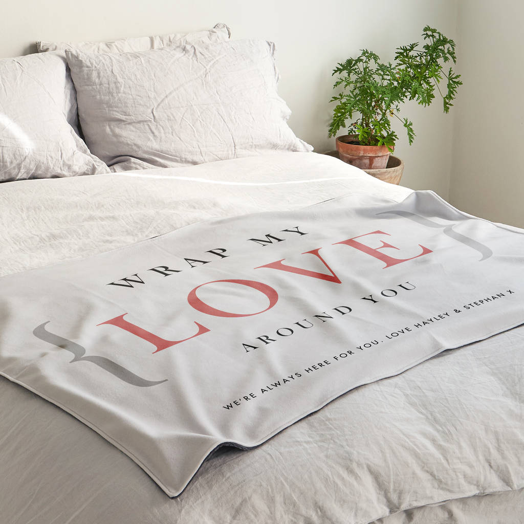 Wrap My Love Around You Personalised Blanket Gift The Drifting