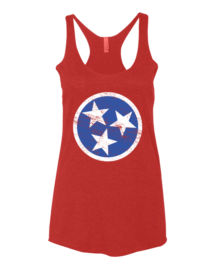 Ladies Tennessee Heart Racerback Tank Top - Nothing Too Fancy