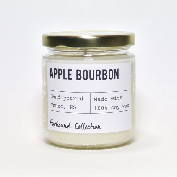 foxhound collection apple bourbon soy candle